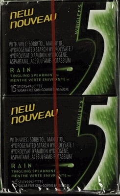 Rain Tingling Spearmint Sugar Free Gum