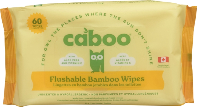 Flushable Bamboo Wipes
