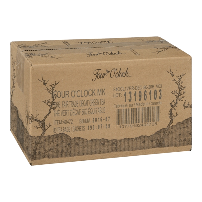 Organic Decaffeinated Green Tea Bag