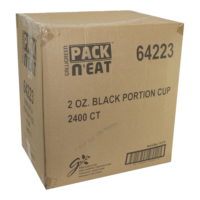 Black PP Portion Cup