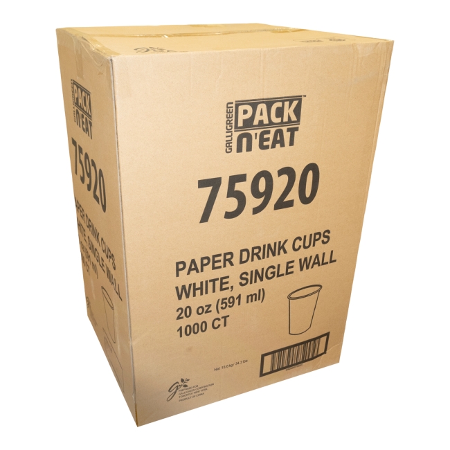 Single Wall White Paper Cup