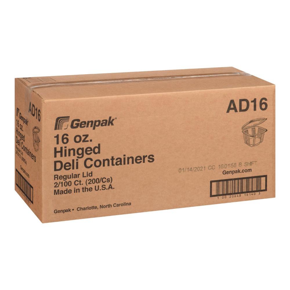 Clear APET Hinged Rectangle Container