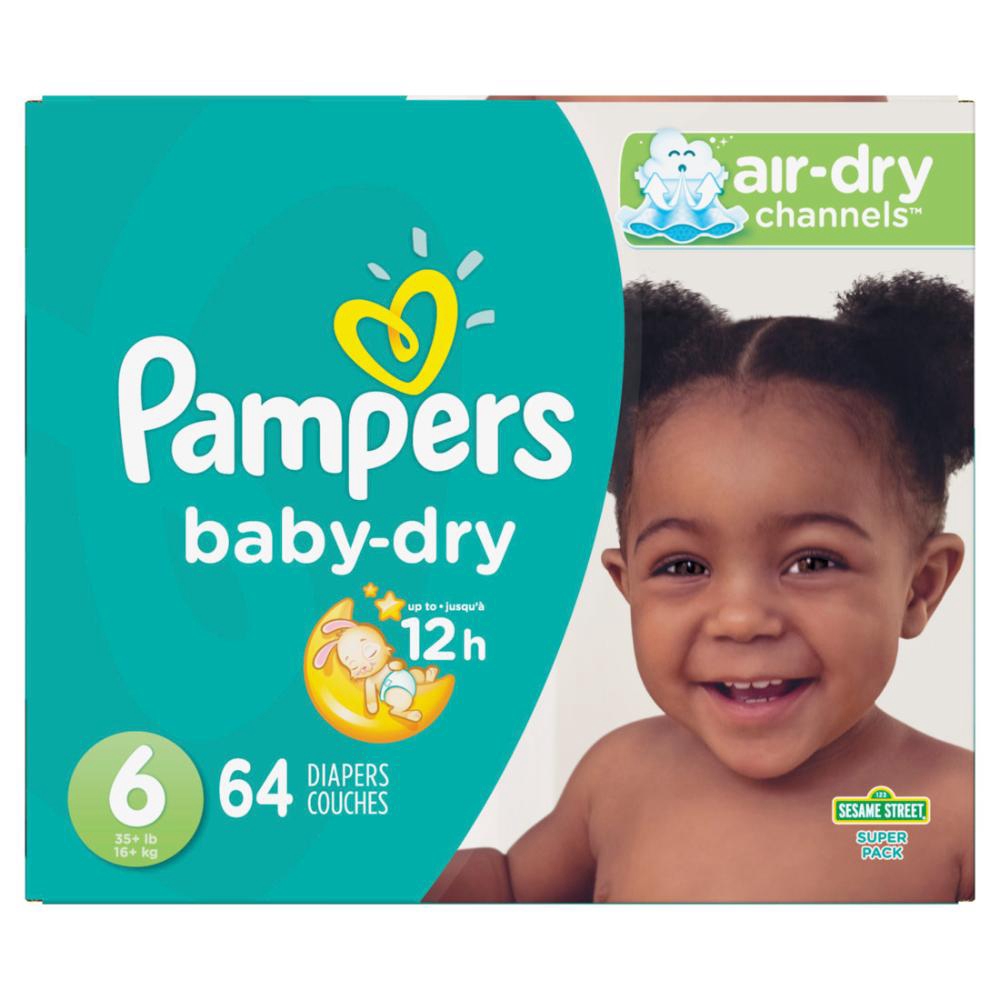 Size 6 Baby Dry Diaper