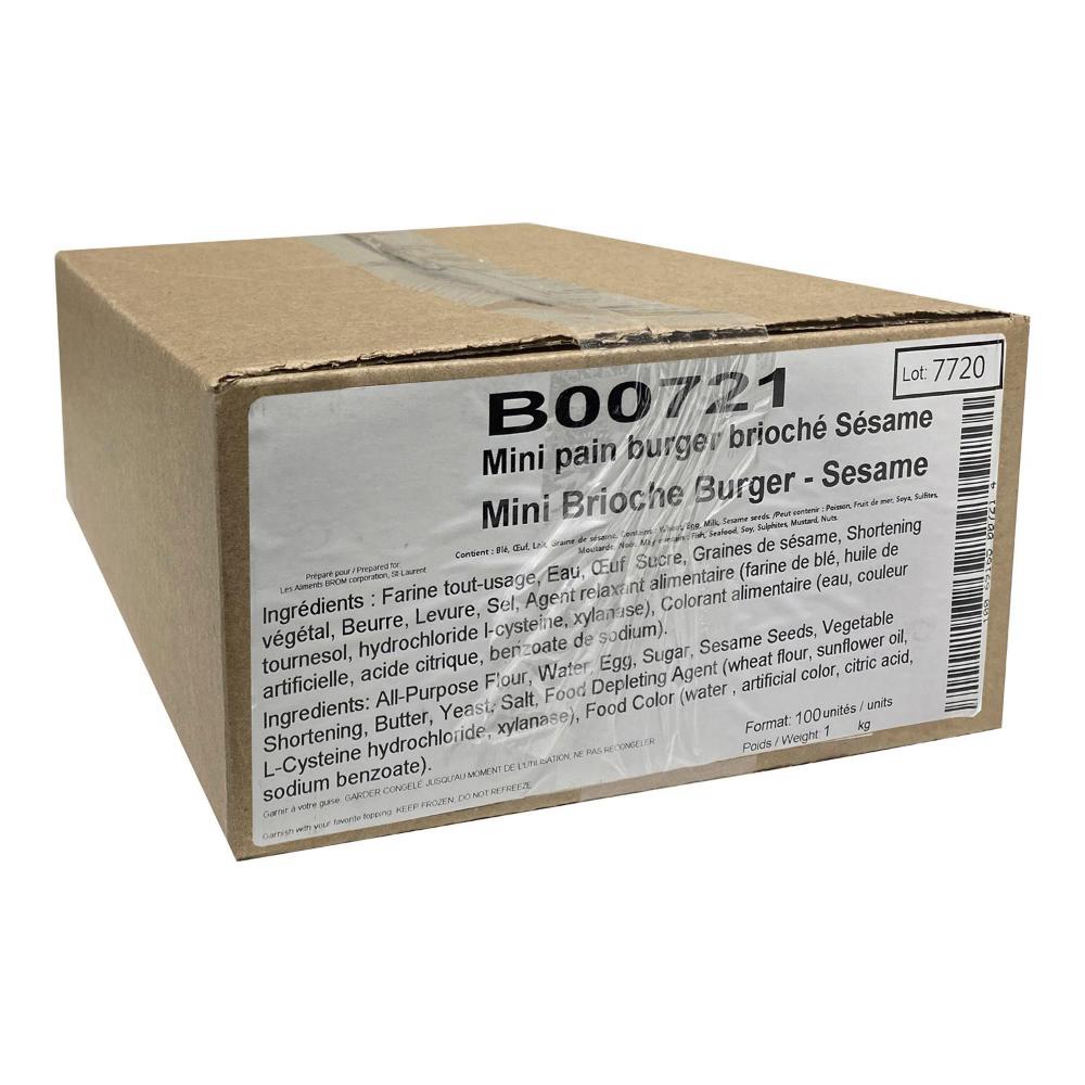 Mini Brioche Burger Bun with Sesame