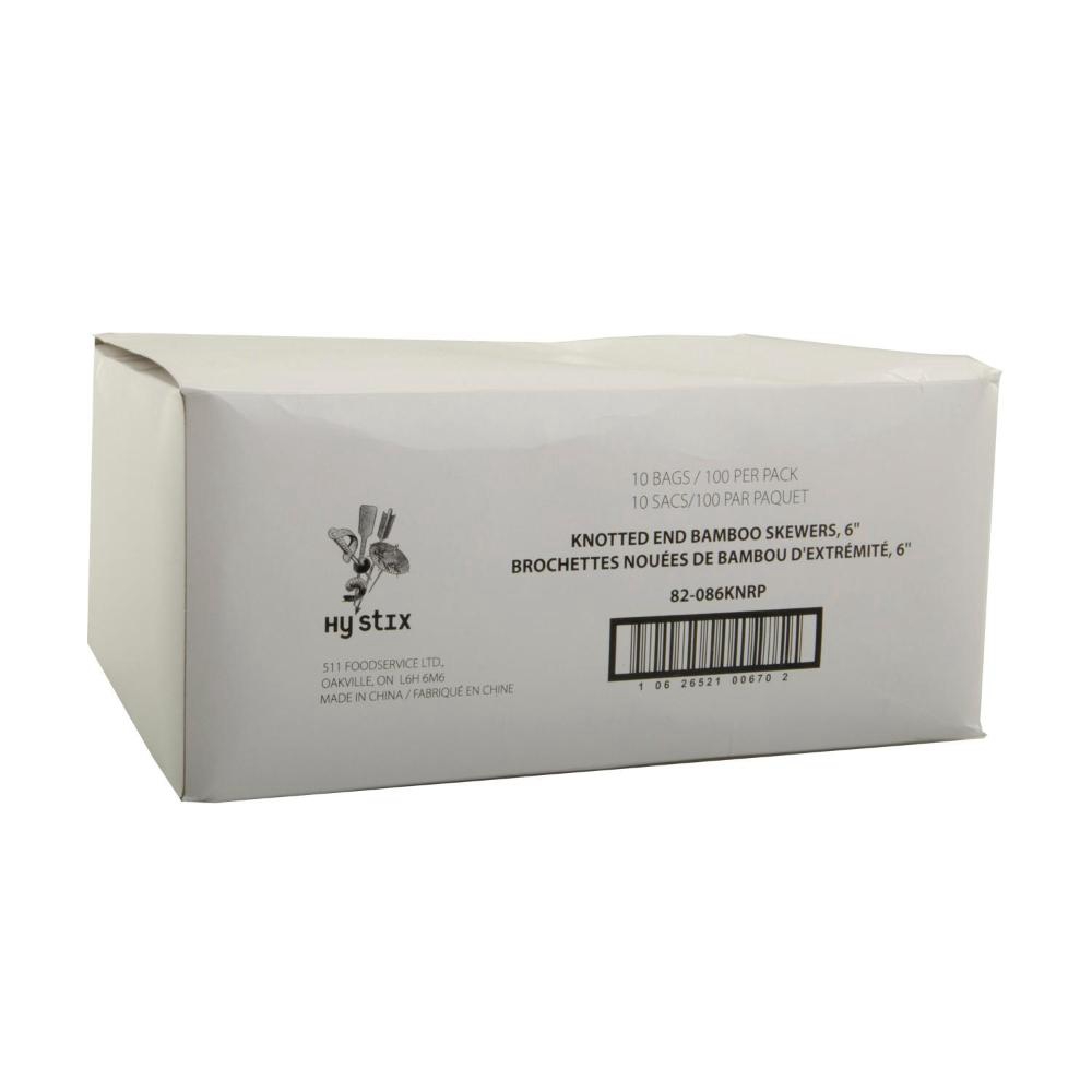 6 in Bamboo Knotted End Skewer Pick