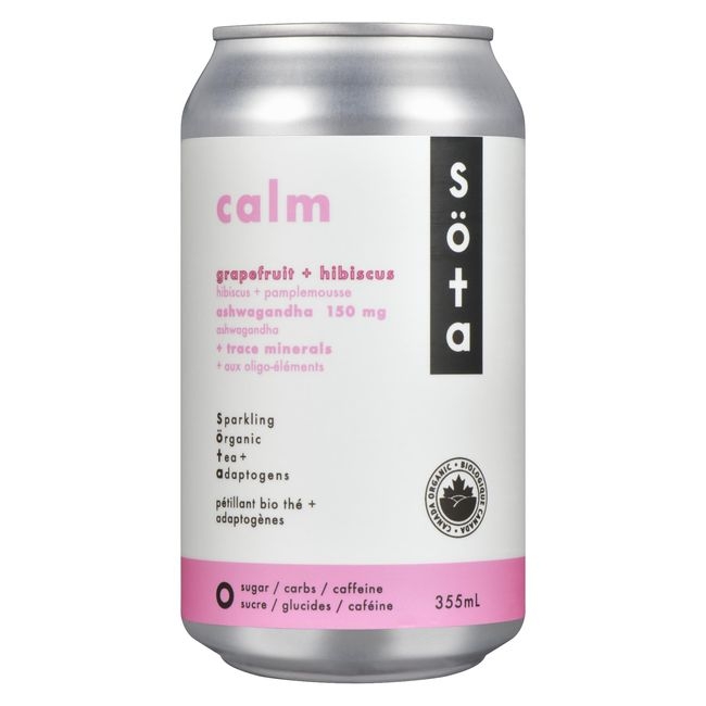 Organic Calm Grapefruit Hibiscus Sparkling Tea