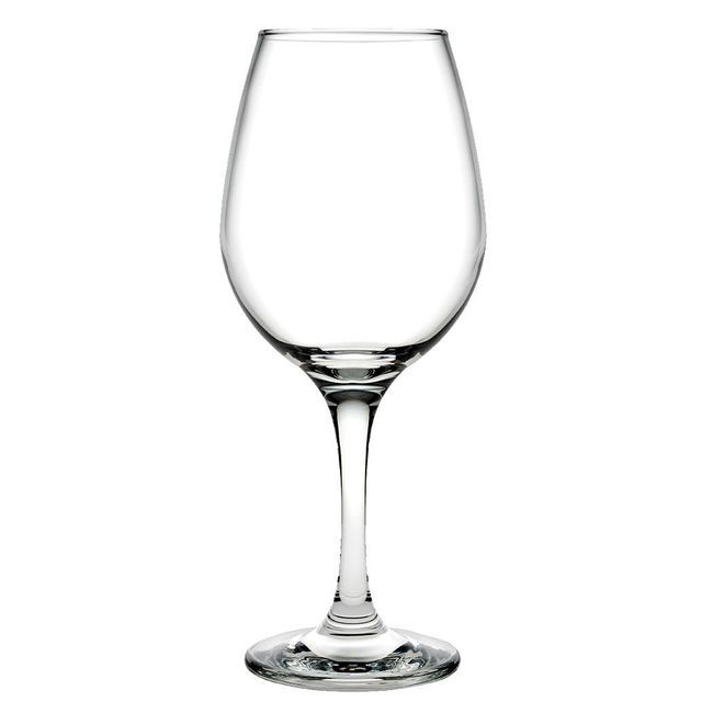 Amber Red Wine Glass