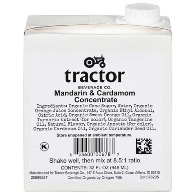 Organic Mandarin and Cardamom Concentrate