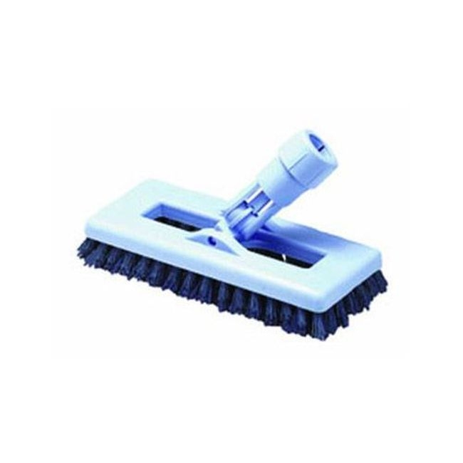 36530014 Swivel Scrub Blue Heavy Duty Floor Brush Head with Dupont Tynex Nylon Bristles, 8 in Length