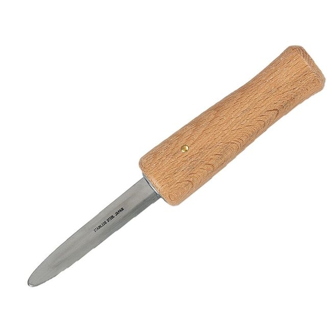 Stainless Steel Oyster Knife with Hardwood Handle
