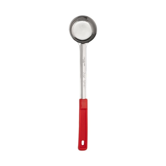 Stainless Steel One Piece Portioner with Red Handle
