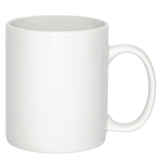 Palm Porcelain White Mug