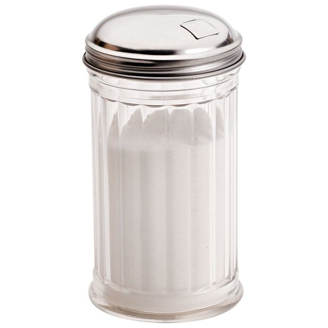 Plastic Sugar Pourer with Stainless Steel Top