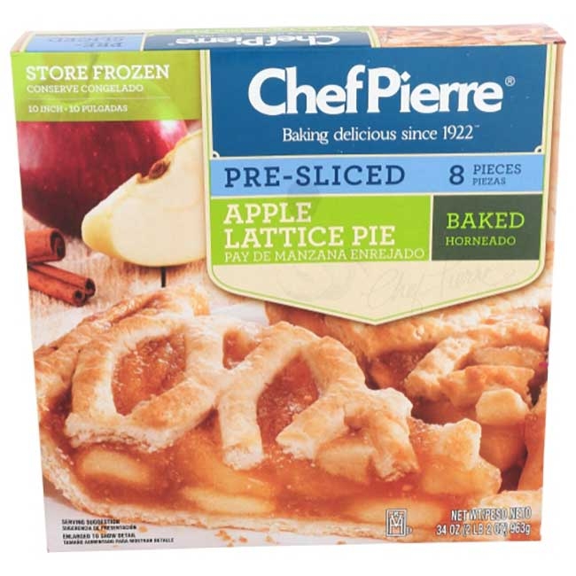 8 Slice Apple Lattice Pre-Cut Pie