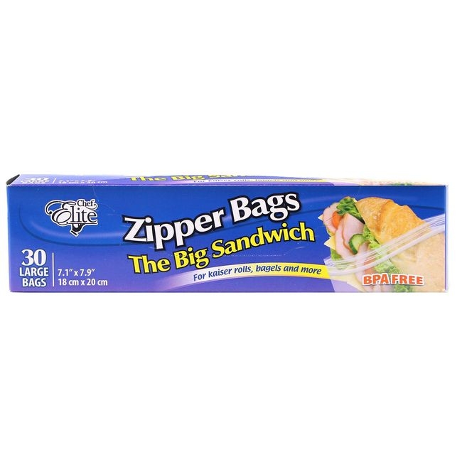 Large Zipper Sandwich Bag