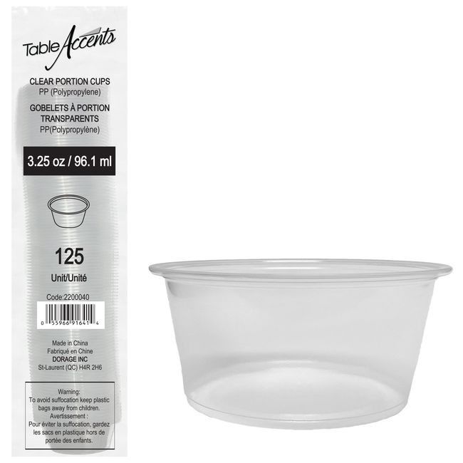 Clear Polyethylene Lid for 3.25 oz and 4 oz Containers