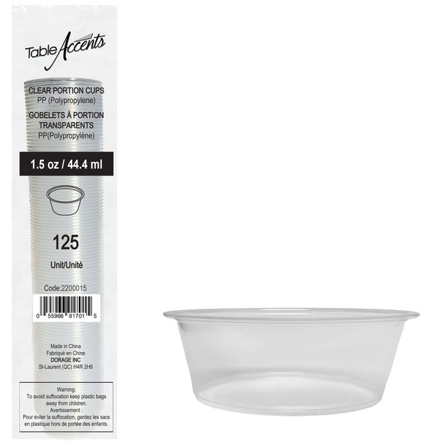 Clear Polyethylene Lid for 1.5 oz and 2 oz Containers