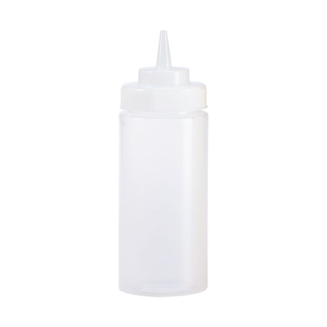 Polyethylene Clear 24 oz Wide Mouth Squeeze Bottle
