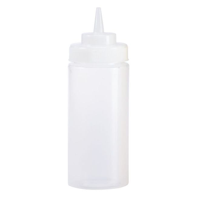 Polyethylene Clear 32 oz Wide Mouth Squeeze Bottle