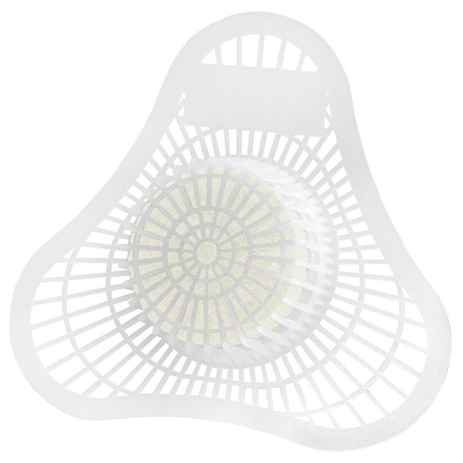 White Citrus Urinal Screen with Non-Para Block