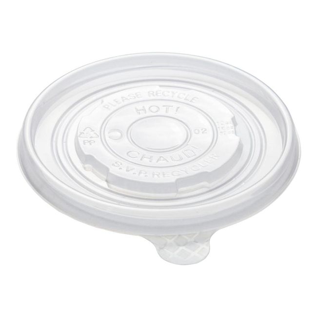 Eco Polypropylene Lid for 12-16 oz Paper Container