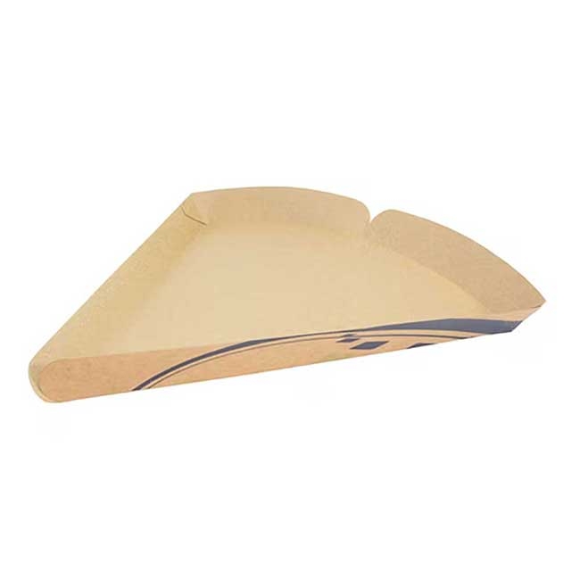 Kraft Paper Pizza Wedge Container