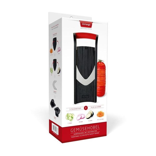 Stainless Steel Vegetable Slicer with Holder - Boxed