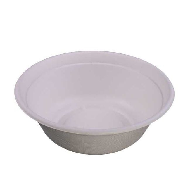 Disposable White Multipurpose Molded Fiber Bowl