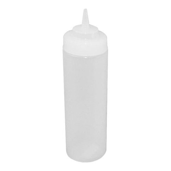PSW-12 Plastic Clear Wide-Mouth Squeeze Bottle