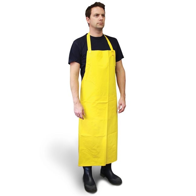 13-Mil Yellow PVC Stomach Patch Bib Apron