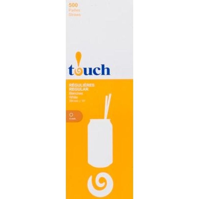 10 in White Polypropylene Straight Straw