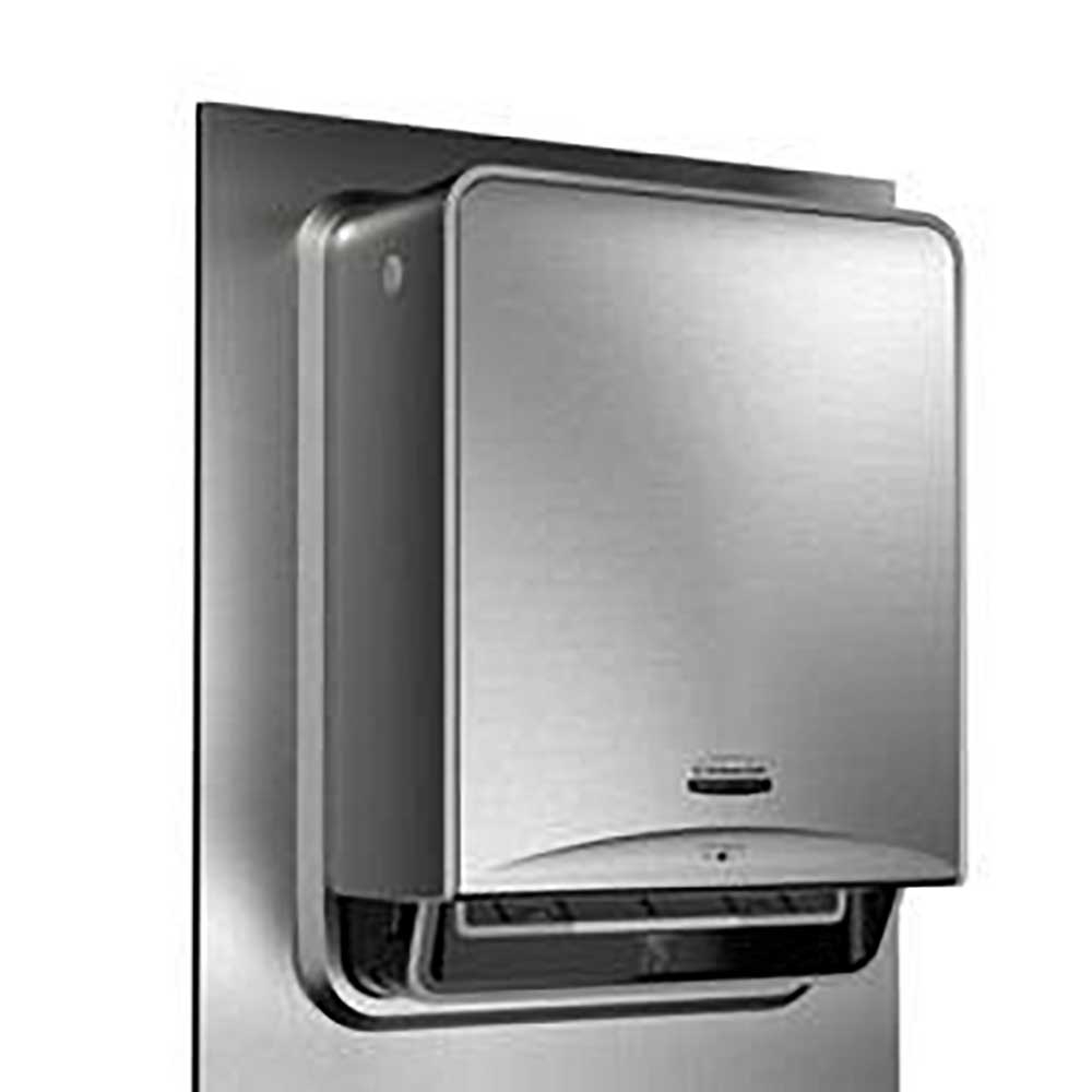 ICON Stainless Steel Automatic Roll Towel Recessed Dispenser Housing with Trim Panel