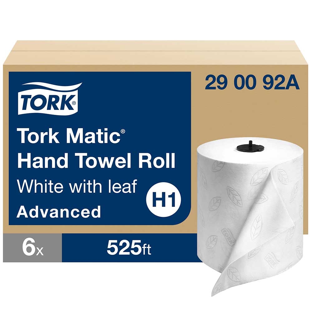 White Advanced Matic 2-Ply Hand Towel Roll