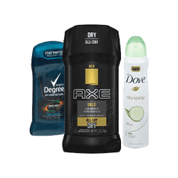 Contains 9 Deodorants products