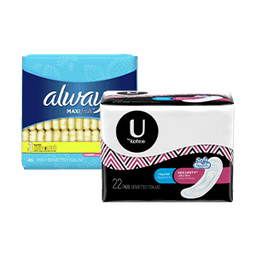 Contains 40 Feminine Care products