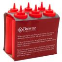 Polyethylene Red Wide Mouth Squeeze Dispenser