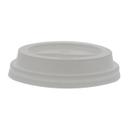 Polypropylene 90mm White Dome Closing Lid for 10-20 oz Hot Cup