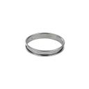 Stainless Steel Tart Ring with Rolled Edges