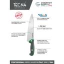 Tecna Blue Flexible Fish Filleting Knife with Semi Polished Blade Finishing