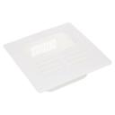ALL1021190 White Plastic Floor Strainer, 8 in