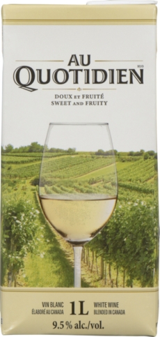 AU QUOTIDIEN CANADA FRUITY & SWEET WHITE WINE