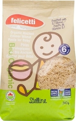 Organic Ancient Emmer Wheat Stelline for Baby