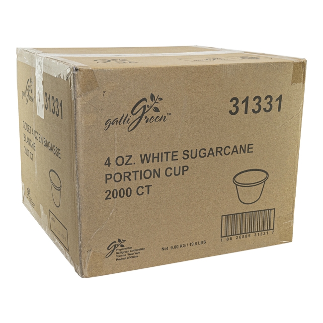 White Sugarcane Portion Cup