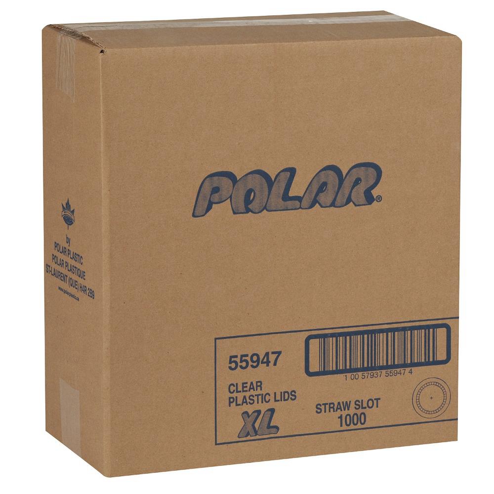 Polystyrene Translucent Straw Slot Flat Lid for 7-10 oz Cup