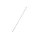 8 in White Polypropylene Straight Straw