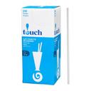 8 in White Polypropylene Milkshake Straw