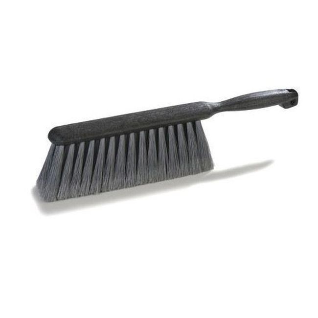 3621123 Flo-Pac Gray Counter and Bench Brush with Flagged Polypropylene Bristles, 8 in Length