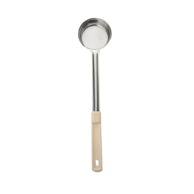 Stainless Steel One Piece Portioner with Beige Handle