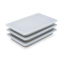 52435 Super Pan V Flexible Steam Table White Ninth Size Pan Lid, 4.375 x 7 x 0.562 in Overall