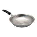 692108 Tribute 18 8 Stainless Steel Natural Finish 3-ply Fry Pan with Silicone Handle, 8 in